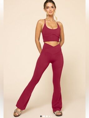POPFLEX RUBY FLARED LEGGINGS EXTRA TALL